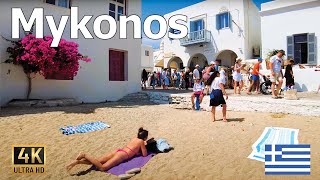 Greece 4K  Mykonos Walking Tour [upl. by Pepito]