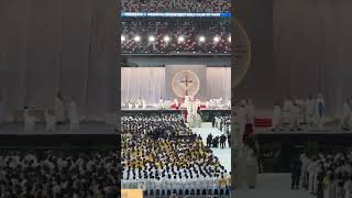 Pope Francis Papal mass in Singapore 2024 blessed popefrancis love unity hope [upl. by Euqina437]