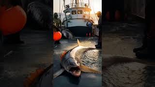 Monstros marinhos gigantes capturados por pescadores criaturasmarinas viralvideo misterio [upl. by Inahs]