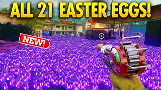 ALL 21 SIDE EASTER EGGS IN LIBERTY FALLS BLACK OPS 6 ZOMBIES [upl. by Eannyl]