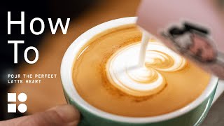 Latte Art tutorial  3 Types of Heart Shape [upl. by Mayer]