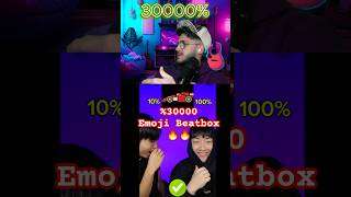 Emoji beatbox challenge🤐🎇🏎️BeatboxJCOPeasy beatbox emoji shorts trending duet tiktok duet [upl. by Ahsuas]