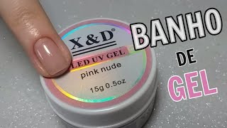 COMO FAZER BANHO DE GEL COM GEL XampD [upl. by Sayers]