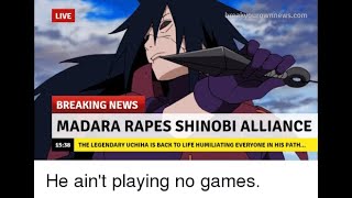 Madara vs Five Kage and Alliance shinoby full fight 4k [upl. by Grimaud]