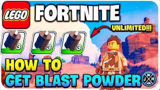 How To Find Unlimited Blast Powder in LEGO FORTNITE Best Method [upl. by Rockey]