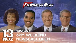 WJZTV Baltimore  Eyewitness News at Six Weekend Newscast Open  19951997  WJZ 13 [upl. by Kikelia965]