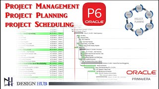 Start your First Project Planing Using Primavera P6 Design Hub Project Schedule  Gantt chart [upl. by Dianna637]