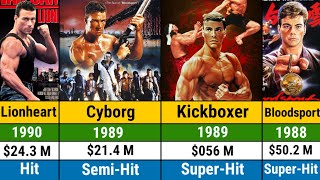 Van Damme hits and flops movies list  Van Damme all movies  Bloodsport  Kickboxer  Hollywoods [upl. by Snow]