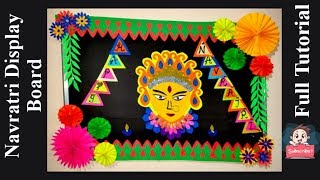 Navratri display board  Dussehra Display Board ideas for school  Maa Durga Display Board [upl. by Junie]