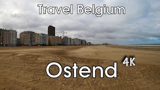 Visit Ostend  Virtual Walk Belgium 4K [upl. by Strepphon]