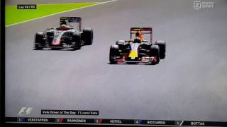 Max Verstappen wint zijn 1e Formule 1 race in Spanje [upl. by Nywroc]