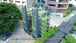 Application of Vertical Circulation Smart Vertical Parking System in Parks [upl. by Encratis]