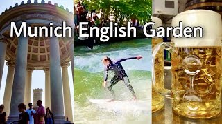 Munich English Garden Walk Summer of 2023 4K ☀️ [upl. by Rebah]