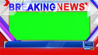 Breaking News Template Green Screen  Broadcast News Frame  Free to Use [upl. by Nit]