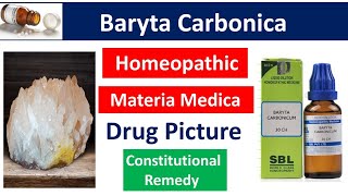 Baryta Carbonicum Homeopathic Medicine  Drug Picture  Materia Medica bhms baryta materiamedica [upl. by Ydnys]