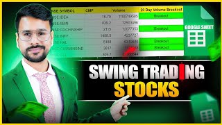 AUTOMATIC Swing Trading Stock Selection with Google Sheet  Swing Trading For Beginners [upl. by Fabrienne]