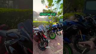 Bikes Worth 5Crores In A Single Ride 🤩🔥🏍️ kawasakininja zx10r ninja650 hayabusa s1000rr [upl. by Santini]