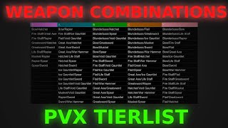 New World Weapon Combinations PVX Tierlist  The Best Weapon Combos [upl. by Emalia487]