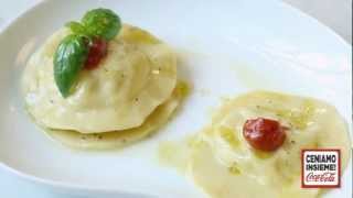 Ravioloni alle seppie e bufala [upl. by Pollie158]