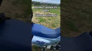 Honda Transalp 600V Fullpower Exhaust [upl. by Ettenay]