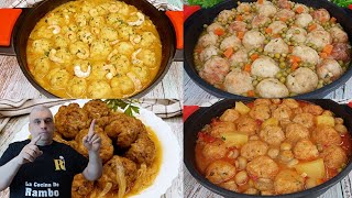 4 Formas de Preparar Albóndigas 😋 ¡Con una salsa DELICIOSA 😋 [upl. by Aerehs941]