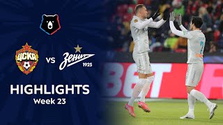 Highlights CSKA vs Zenit 23  RPL 202021 [upl. by Irrab]