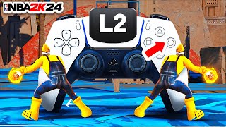 NEW L2 CANCEL DRIBBLE TUTORIAL w HANDCAM in NBA 2K24  BEST DRIBBLE MOVES FOR EVERY BUILD 2K24 [upl. by Nico]