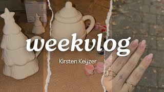 KERAMISCH SCHILDEREN NIEUWE NAGELS amp ETEN MET VRIENDINNEN  WEEKVLOG  KIRSTEN KEIJZER [upl. by Feucht]