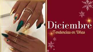 Tendencia en Uñas DICIEMBRE 2023 ❄️❄️ [upl. by Eleanor49]