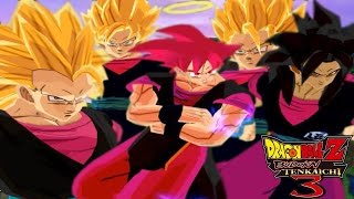 Goku King Kai SSJSSJ2SSJ3SSJ4 And SSJGod Budokai Tenkaichi 3 ModDarkarMaximo 【HD】 [upl. by Lahcear904]