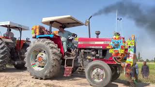 New Holland tractor 850 tochan Massey tractor 385 کا بڑا ٹوچن مقابلہ 385 اور 850 نیو ہالینڈ [upl. by Kathryne]