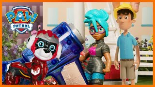 Mighty Pups Stop a Giant Drill  PAW Patrol  Toy Play Episode for Kids [upl. by Georgianna]