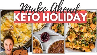 MAKE AHEAD KETO THANKSGIVING RECIPES  Whats For Keto Dinner [upl. by Colb26]