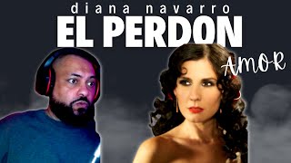 FIRST TIME REACTING TO  diana navarro el perdondiana navarroWITH LYRICS IN ENGLISH El perdón [upl. by Hoehne]