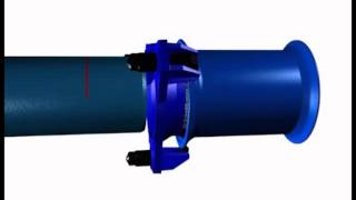 EXPRESS NEW VI DN 60150 joint assembly on ductile iron pipe  SaintGobain PAM [upl. by Reta]