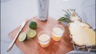 Ingwer Ananas Shots  Rezept  FLSK [upl. by Sudnak]