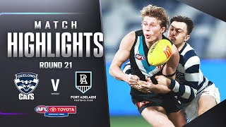 Geelong v Port Adelaide Highlights  Round 21 2023  AFL [upl. by Zephan]