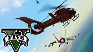 GTA V  Stealing a Commercial Plane amp Military Jet  How to steal Commercial Plane amp Military Jet [upl. by Galen]