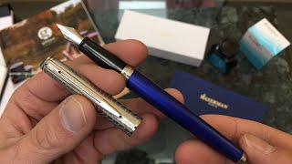 Waterman Hemisphere Fountain Pen Unboxing and Writing Sample [upl. by Kylstra756]