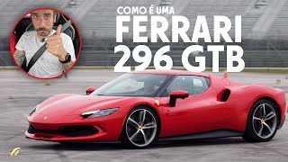 UMA FERRARI HÍBRIDA DE 830 CV Bola acelera a nova 296 GTB no Circuito das Américas [upl. by Nixon231]