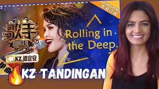 KZ TANDINGAN quotRolling in the Deepquot on Singer 2018  Adele who This is a completely new song 🤯🤯 [upl. by Stroup]