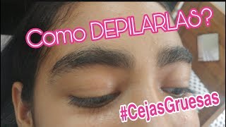 Depilación de CEJAS GRUESAS con CERA ❤️ [upl. by Gizela]