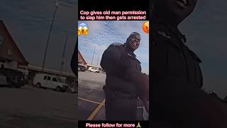 SLAP me I DARE YOU Officer SLAPS older man to the GROUND artbart police [upl. by Allit]