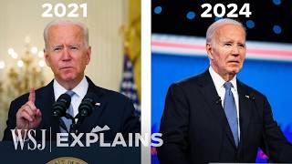 Biden in 2021 vs 2024 How Signs of Aging Have Upended Presidential Race  WSJ [upl. by Ahsil]