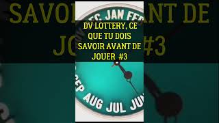 DV LOTTERY  REGARDE CETTE VIDEO AVANT DE JOUER dvlottery2026 lotteryvisa shorts shortvideo [upl. by Marlowe497]