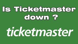 Is Ticketmaster down  error 503 first byte timeout [upl. by Natam]