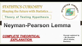 Neyman Pearson Lemma  IIT JAM GATE  CSIR NET [upl. by Hippel]