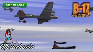 B17 Flying Fortress  The Mighty 8th  Misbehavin Crew  Mission 20 [upl. by Ahsatam]