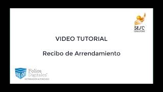 Video Tutorial generación CFDI Arrendamiento [upl. by Nyleve751]