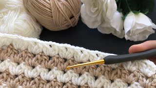 Wow 🦋 Amazing model  Super easy crochet knitting baby blanket  very easy crochet shawl [upl. by Leivad]